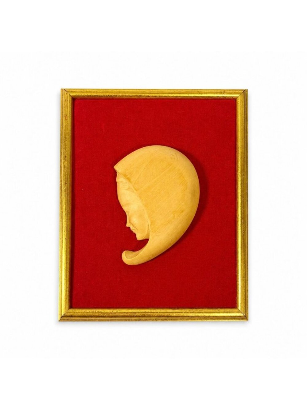 Hand Carved Madonna  Framed Decor Art  Adalbert Thibault woodCanada Gallery Wall